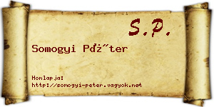 Somogyi Péter névjegykártya